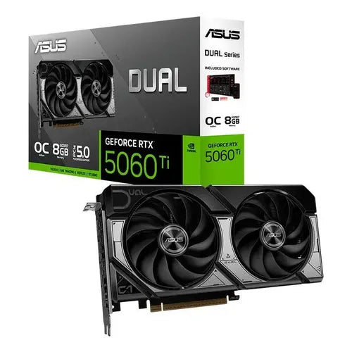Tarjeta de Video ASUS Dual RTX 5060 Ti O8G 8GB GDDR7 PCIe 5.0