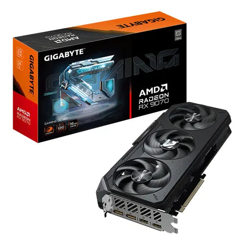 Tarjeta de Video GIGABYTE Radeon RX 9070 GAMING OC 16G 16GB GDDR6 PCIe 5.0