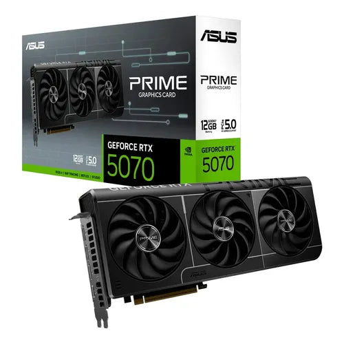 Tarjeta de Video ASUS Prime GeForce RTX 5070 OC 12GB GDDR7 PCIe 5.0 HDMI DisplayPort