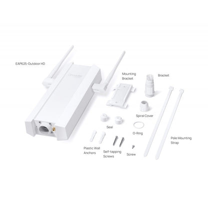 TP-Link Omada EAP625-Outdoor HD AX1800 Punto de Acceso Wi-Fi 6 Exterior PoE+