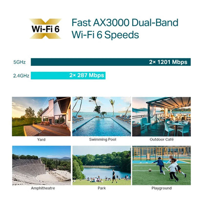 TP-Link Omada EAP650-Outdoor AX3000 Punto de Acceso Wi-Fi 6 Exterior Dual Band PoE+