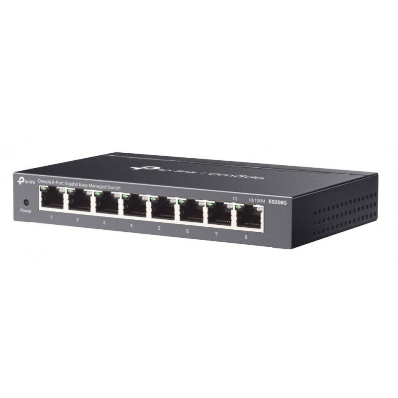 Switch TP-Link Omada ES208GP 8 Puertos Gigabit PoE+ Easy Managed 64W