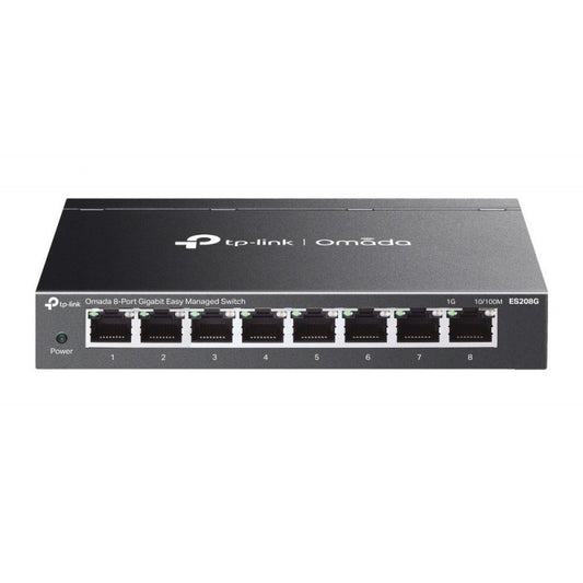 Switch TP-Link Omada ES208GP 8 Puertos Gigabit PoE+ Easy Managed 64W