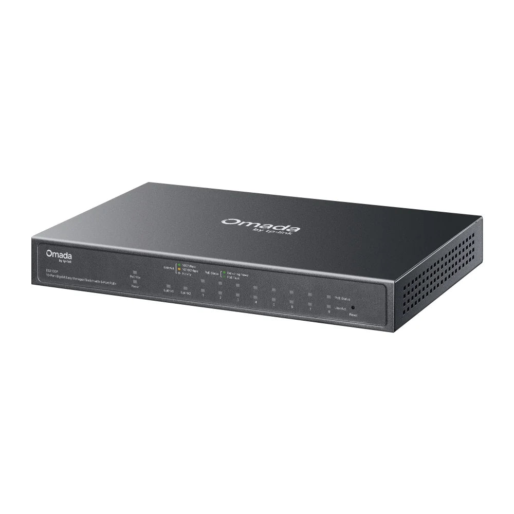 TP-Link Omada ES210GP Switch Gigabit PoE+ 10 Puertos 63W Administrable