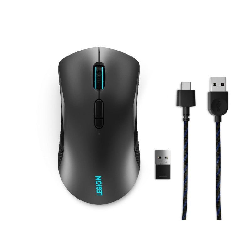 Mouse Gamer Lenovo Legion M600 Wireless RGB 16000 DPI 9 Botones Bluetooth 5.0 Negro