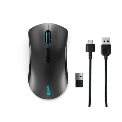 Mouse Gamer Lenovo Legion M600 Wireless RGB 16000 DPI 9 Botones Bluetooth 5.0 Negro