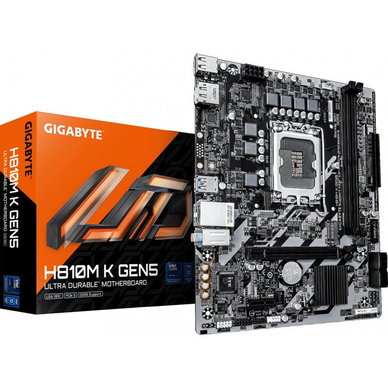 Motherboard Gigabyte H810M K GEN5 Intel H810 LGA1851 DDR5 Micro ATX