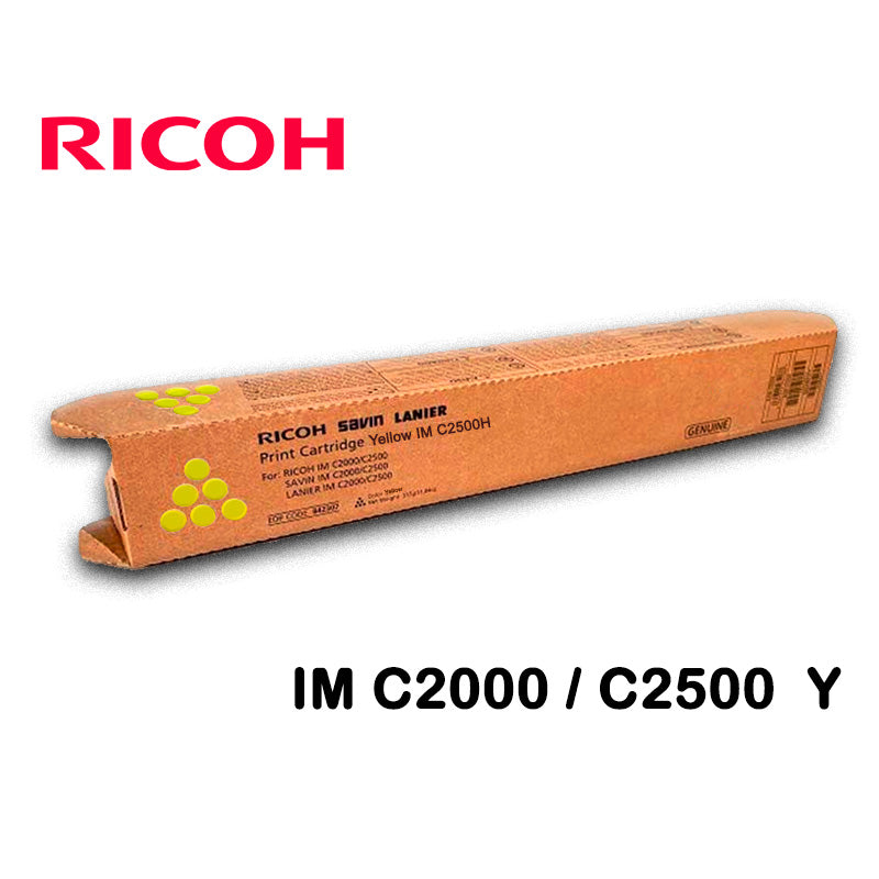 TONER RICOH YELLOW IM C2000/ C2500 (842443) 10.5K PAGINAS