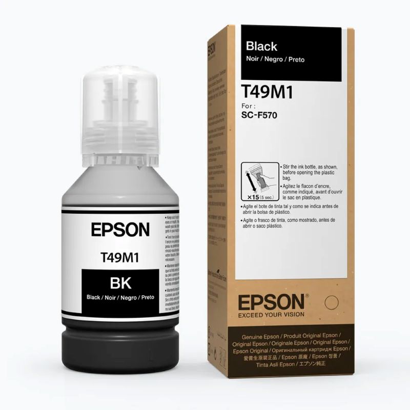 Tinta Epson T49M120 Negra UltraChrome DS Original 140ml SureColor F170 F570