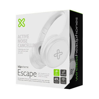 Audífonos Klip Xtreme KNH-300WH Bluetooth 5.3 ANC 49 Horas Blanco