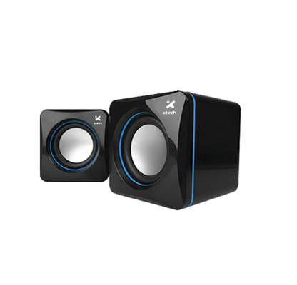 Parlantes Xtech XTS-110 para PC 6W Sonido Estéreo Compacto USB 3.5mm Escritorio