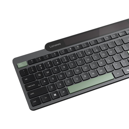 Teclado Lenovo Bluetooth Autorrecargable Español LA 171 Inalámbrico Negro