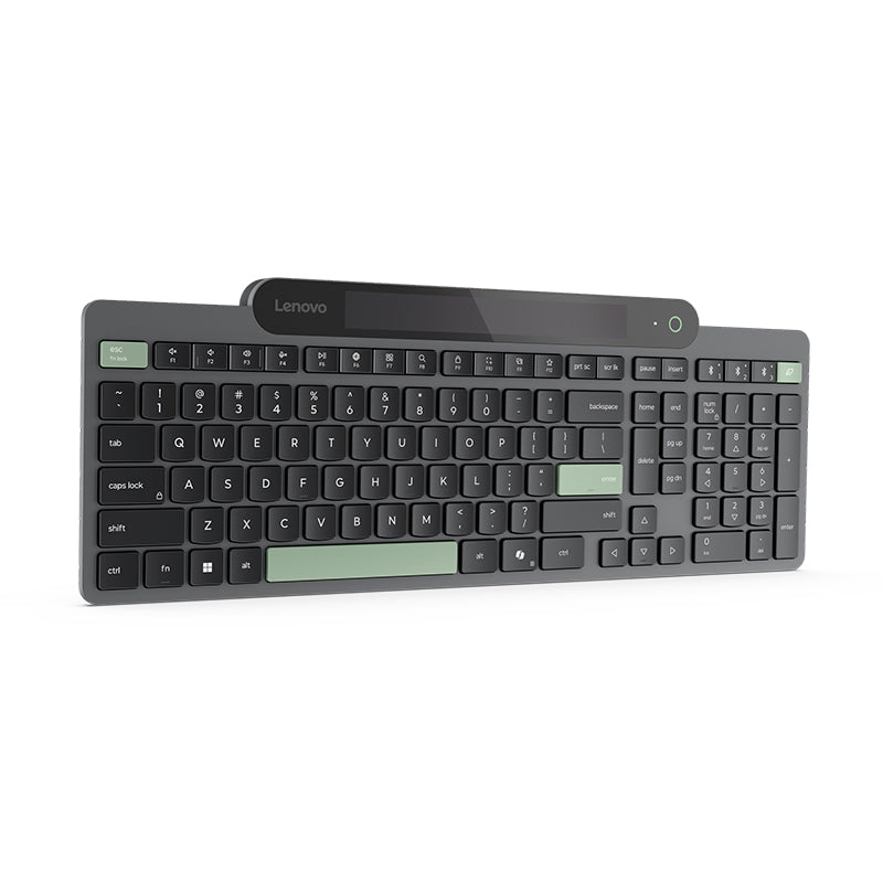 Teclado Lenovo Bluetooth Autorrecargable Español LA 171 Inalámbrico Negro