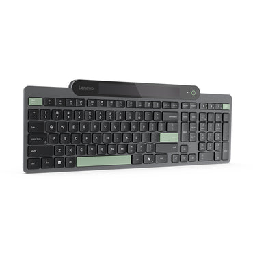 Teclado Lenovo Bluetooth Autorrecargable Español LA 171 Inalámbrico Negro