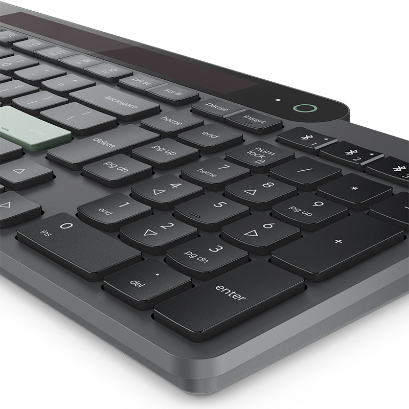 Teclado Lenovo Bluetooth Autorrecargable Español LA 171 Inalámbrico Negro
