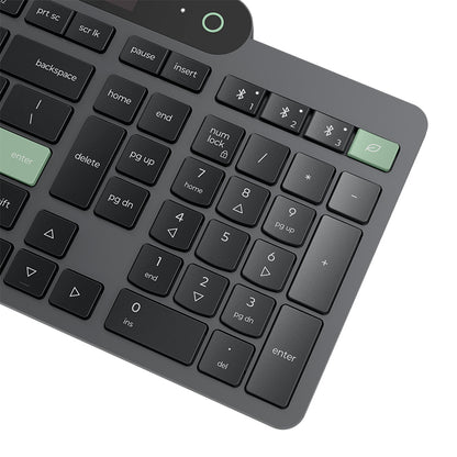 Teclado Lenovo Bluetooth Autorrecargable Español LA 171 Inalámbrico Negro