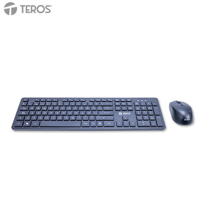 Kit Teclado y Mouse Inalámbrico TEROS TE-5013S 2.4GHz Español Negro