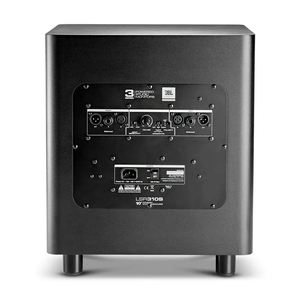 JBL Pro LSR310S Subwoofer Activo de Estudio 10 Pulgadas 200W Negro