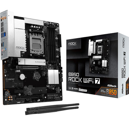 Motherboard ASRock B850 Rock WiFi 7 AMD B850 AM5 DDR5 mATX WiFi 7