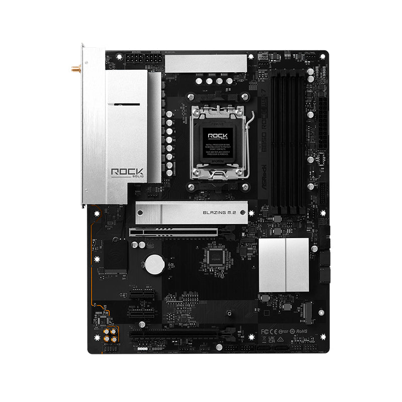 Motherboard ASRock B850 Rock WiFi 7 AMD B850 AM5 DDR5 mATX WiFi 7