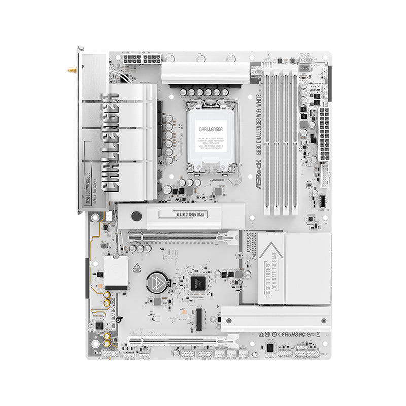 Motherboard ASRock B860 Challenger WiFi White Intel B860 LGA1851 DDR5 WiFi mATX