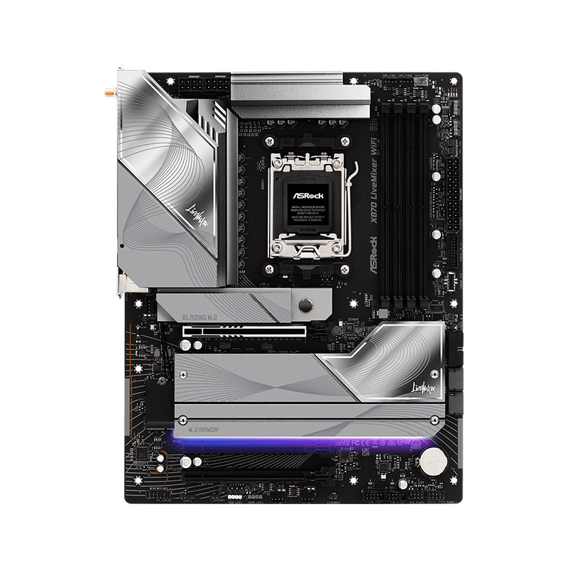 Motherboard ASRock X870 LiveMixer WiFi AMD X870 AM5 DDR5 WiFi ATX