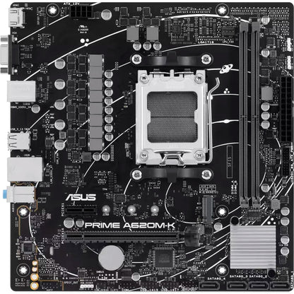 Placa Madre ASUS PRIME A620M-K AM5 DDR5 AMD A620 PCIe 4.0 M.2 Micro ATX
