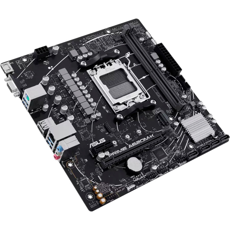 Placa Madre ASUS PRIME A620M-K AM5 DDR5 AMD A620 PCIe 4.0 M.2 Micro ATX