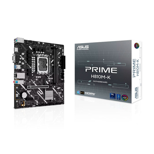 Placa Madre ASUS PRIME H810M-K LGA1851 DDR5 Micro-ATX Intel H810 VGA HDMI DisplayPort