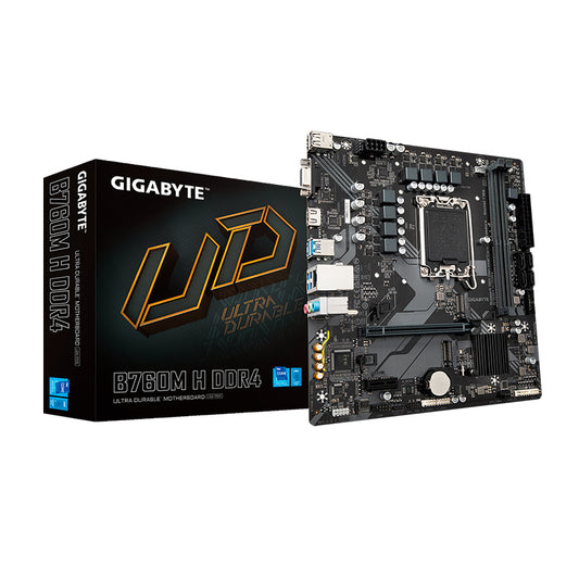 Motherboard Gigabyte B760M H DDR4 Intel B760 LGA1700 mATX DDR4