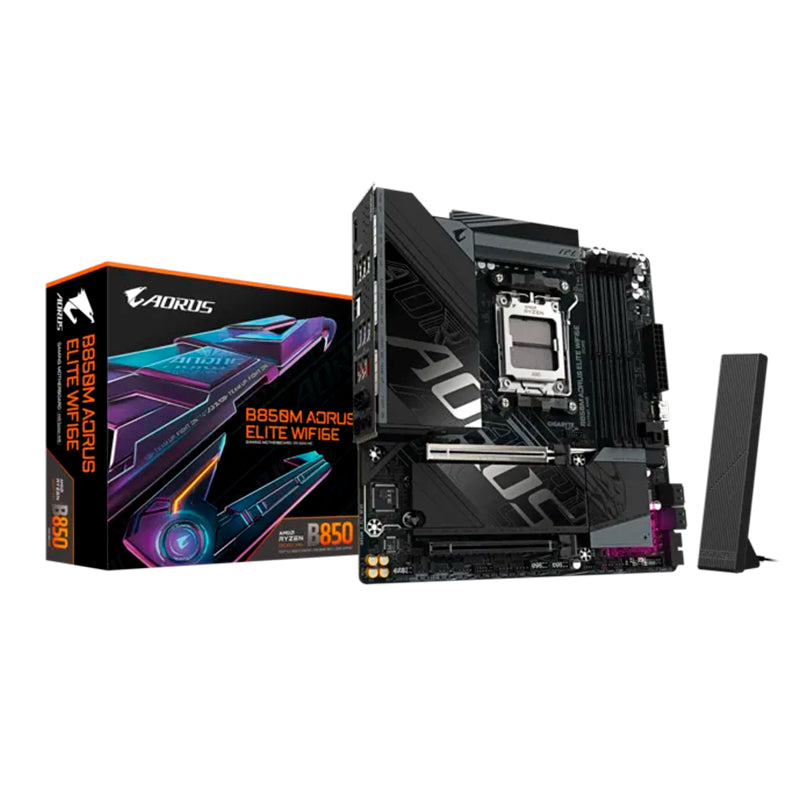 Motherboard Gigabyte B850M AORUS ELITE WF6E AMD B850 AM5 DDR5 mATX WiFi 6E 2.5GbE PCIe 5.0