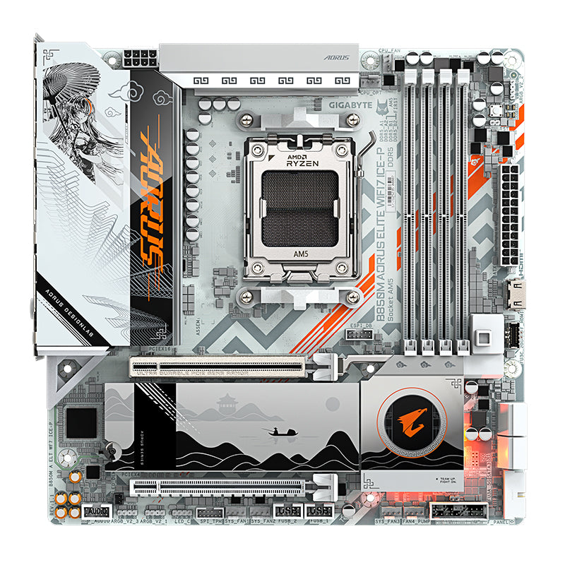Motherboard Gigabyte B850M EAGLE WIFI6E ICE AMD B850 AM5 DDR5 mATX WiFi 6E 2.5GbE PCIe 5.0