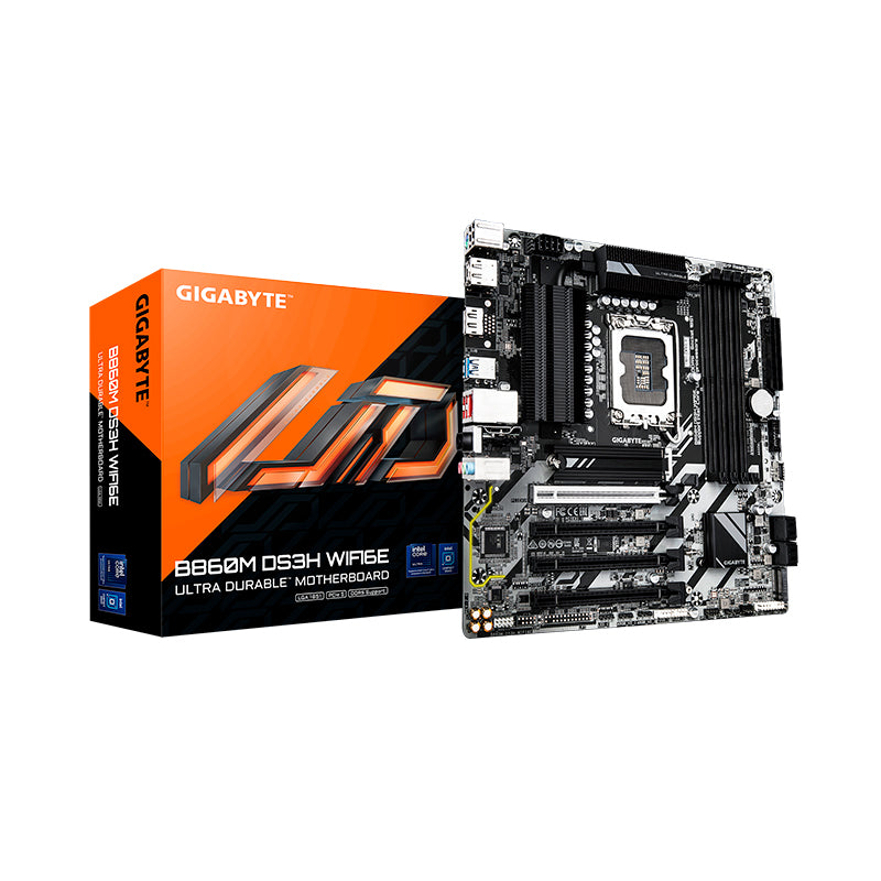 Motherboard Gigabyte B860M DS3H WIFI6E Intel B860 LGA1851 DDR5 WiFi 6E mATX