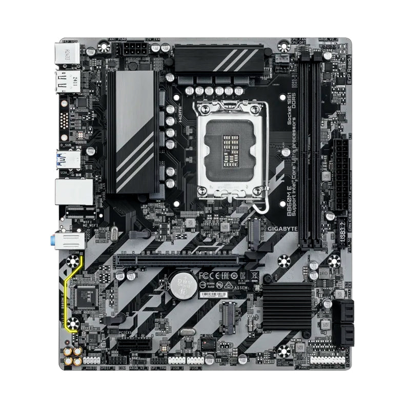 Motherboard Gigabyte B860M E Intel B860 LGA1851 DDR5 HDMI DP mATX 128GB
