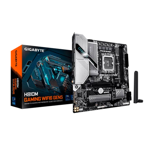 Placa Madre Gigabyte H810M Gaming WiFi6 GEN5 LGA1851 DDR5 mATX HDMI DisplayPort