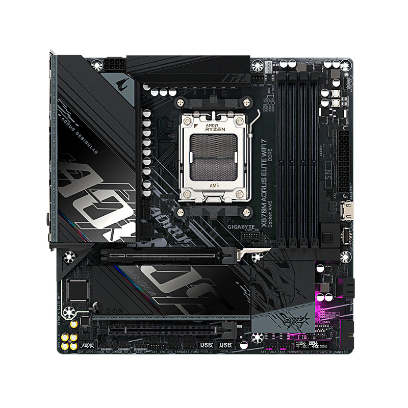 Motherboard Gigabyte X870M AORUS ELITE WIFI7 AMD X870 AM5 DDR5 mATX WiFi 7 USB4 PCIe 5.0