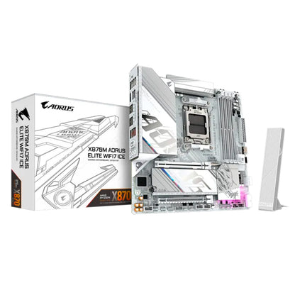 Motherboard Gigabyte X870M AORUS Elite WiFi 7 ICE AM5 DDR5 Micro ATX PCIe 5.0