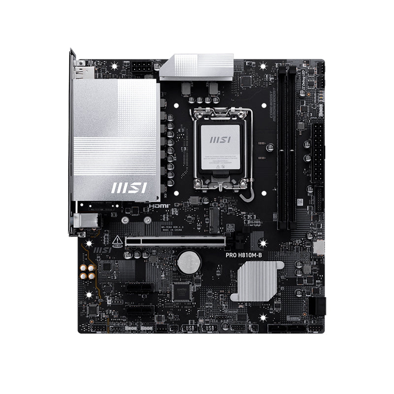 Motherboard MSI PRO H810M-B Intel H810 LGA1851 DDR5 HDMI DP mATX 2.5GbE