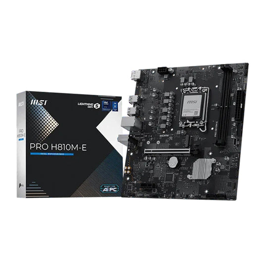 Motherboard MSI PRO H810M-E Intel H810 LGA1851 DDR5 HDMI DP mATX