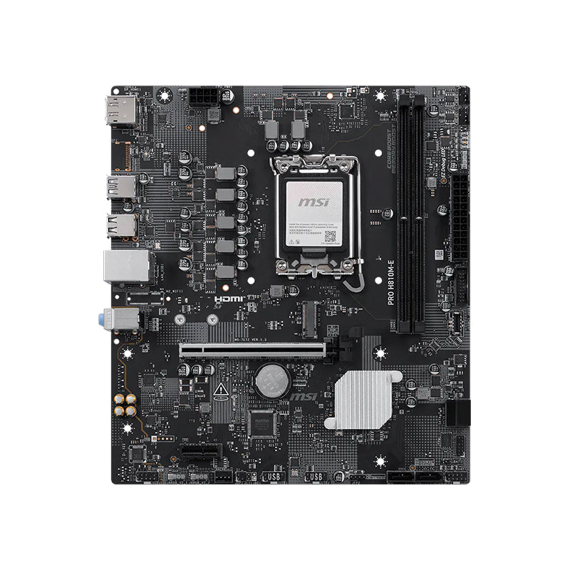 Motherboard MSI PRO H810M-E Intel H810 LGA1851 DDR5 HDMI DP mATX