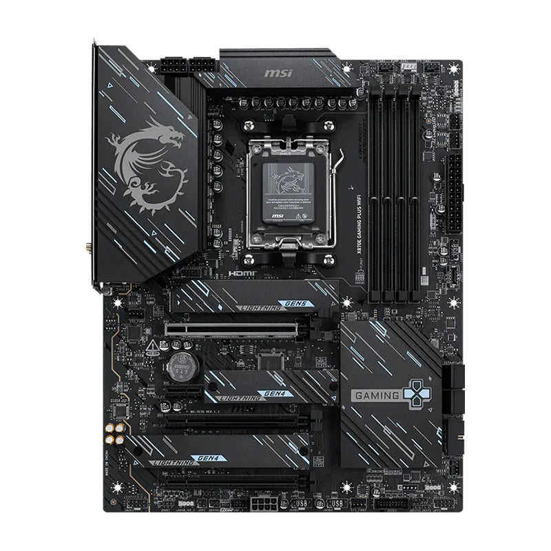 Motherboard MSI X870E GAMING PLUS WIFI AMD X870E AM5 DDR5 WiFi 7 ATX