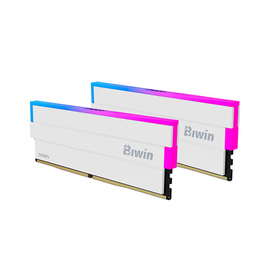Memoria RAM Biwin Black Opal DW100 RGB 32GB (2x16GB) DDR5 6000MHz CL28 UDIMM Blanco