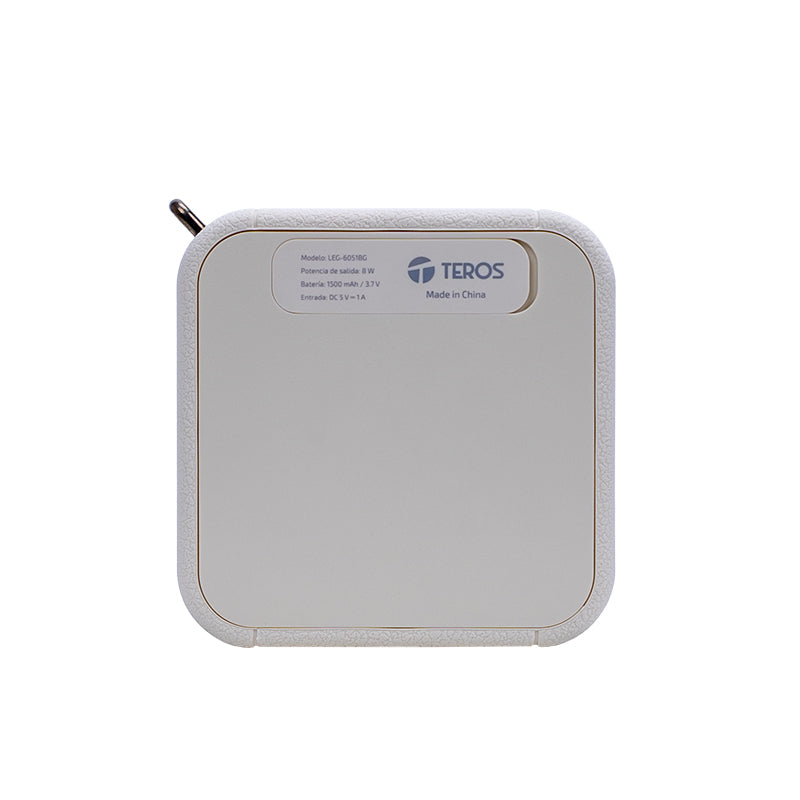 Parlante Inalámbrico TEROS Legacy 6051 Beige Bluetooth 5.3 8W USB TF AUX 1500mAh