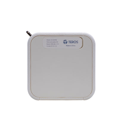 Parlante Inalámbrico TEROS Legacy 6051 Beige Bluetooth 5.3 8W USB TF AUX 1500mAh