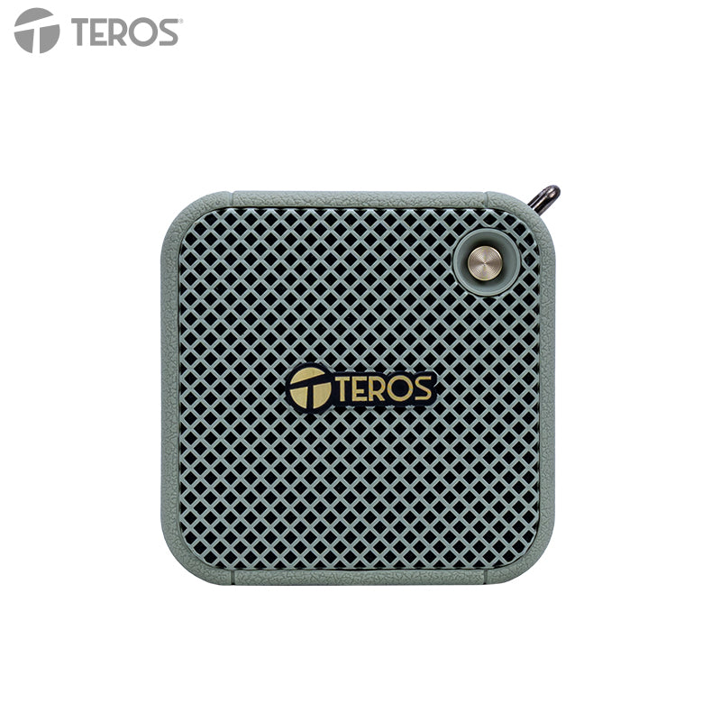 Parlante Inalámbrico TEROS Legacy 6051 Verde Bluetooth 5.3 8W USB TF AUX 1500mAh