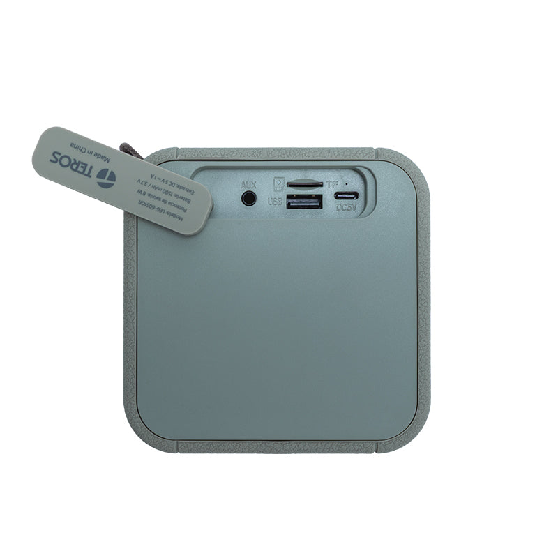 Parlante Inalámbrico TEROS Legacy 6051 Verde Bluetooth 5.3 8W USB TF AUX 1500mAh