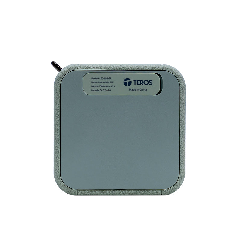 Parlante Inalámbrico TEROS Legacy 6051 Verde Bluetooth 5.3 8W USB TF AUX 1500mAh