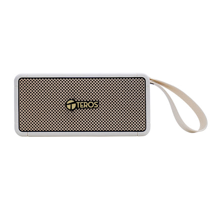 Parlante Inalámbrico TEROS Legacy 6052 Beige Bluetooth 5.3 40W USB TF AUX 4000mAh