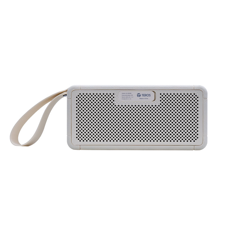 Parlante Inalámbrico TEROS Legacy 6052 Beige Bluetooth 5.3 40W USB TF AUX 4000mAh