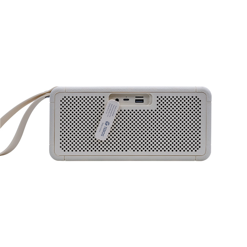 Parlante Inalámbrico TEROS Legacy 6052 Beige Bluetooth 5.3 40W USB TF AUX 4000mAh
